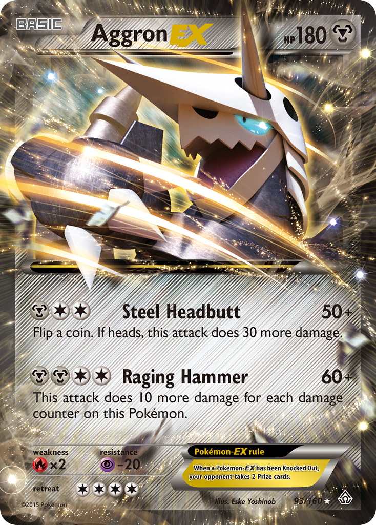 Aggron EX (93/160) [XY: Primal Clash] - Card Brawlers | Quebec | Canada | Yu-Gi-Oh!