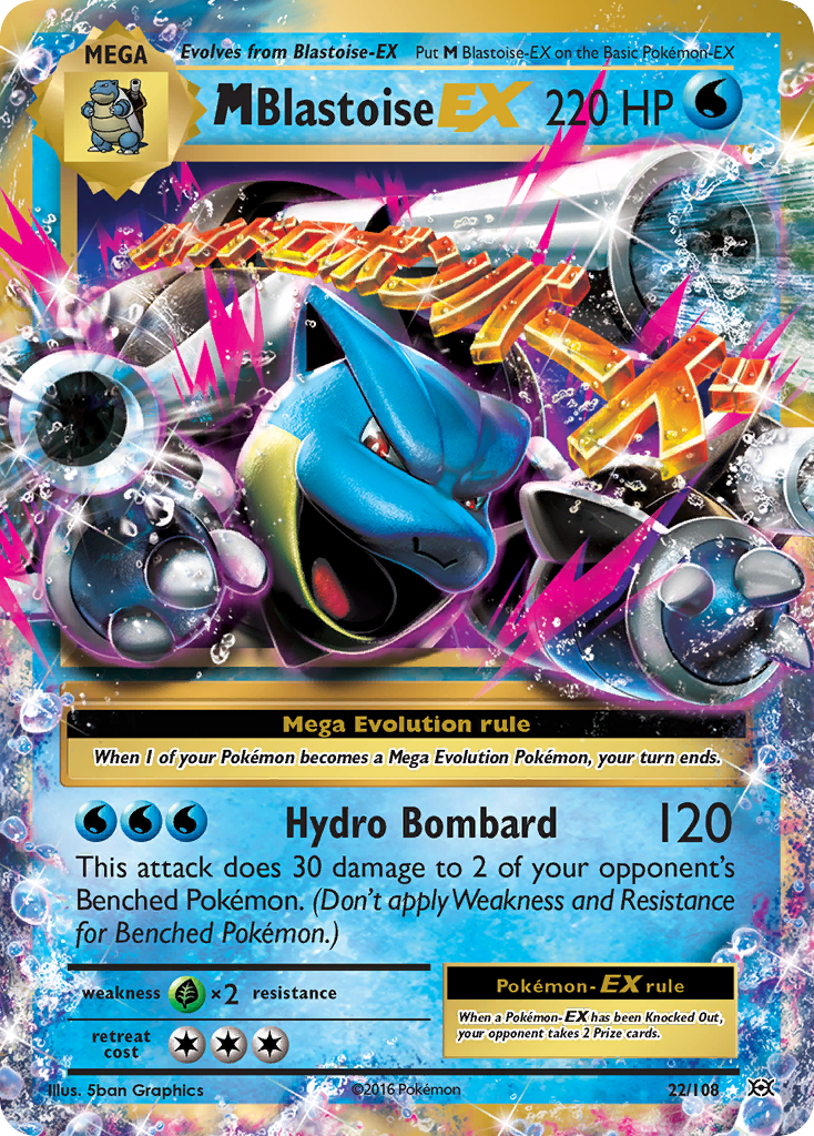 M Blastoise EX (22/108) [XY: Evolutions] - Card Brawlers | Quebec | Canada | Yu-Gi-Oh!