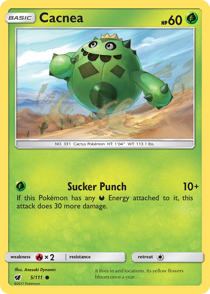 Cacnea (5/111) [Sun & Moon: Crimson Invasion] - Card Brawlers | Quebec | Canada | Yu-Gi-Oh!