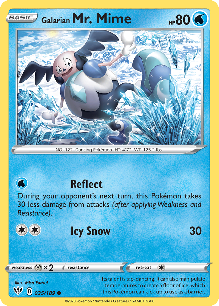 Galarian Mr. Mime (035/189) [Sword & Shield: Darkness Ablaze] - Card Brawlers | Quebec | Canada | Yu-Gi-Oh!