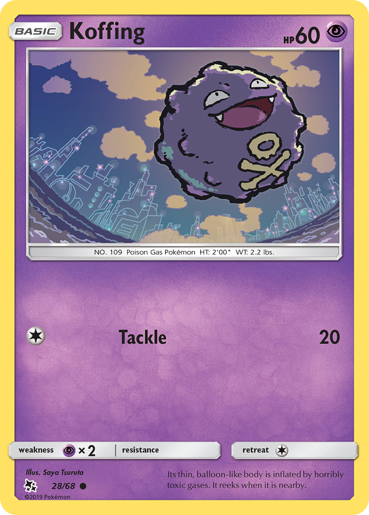 Koffing (28/68) [Sun & Moon: Hidden Fates] - Card Brawlers | Quebec | Canada | Yu-Gi-Oh!