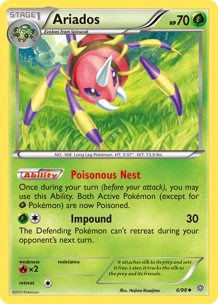 Ariados (6/98) [XY: Ancient Origins] - Card Brawlers | Quebec | Canada | Yu-Gi-Oh!