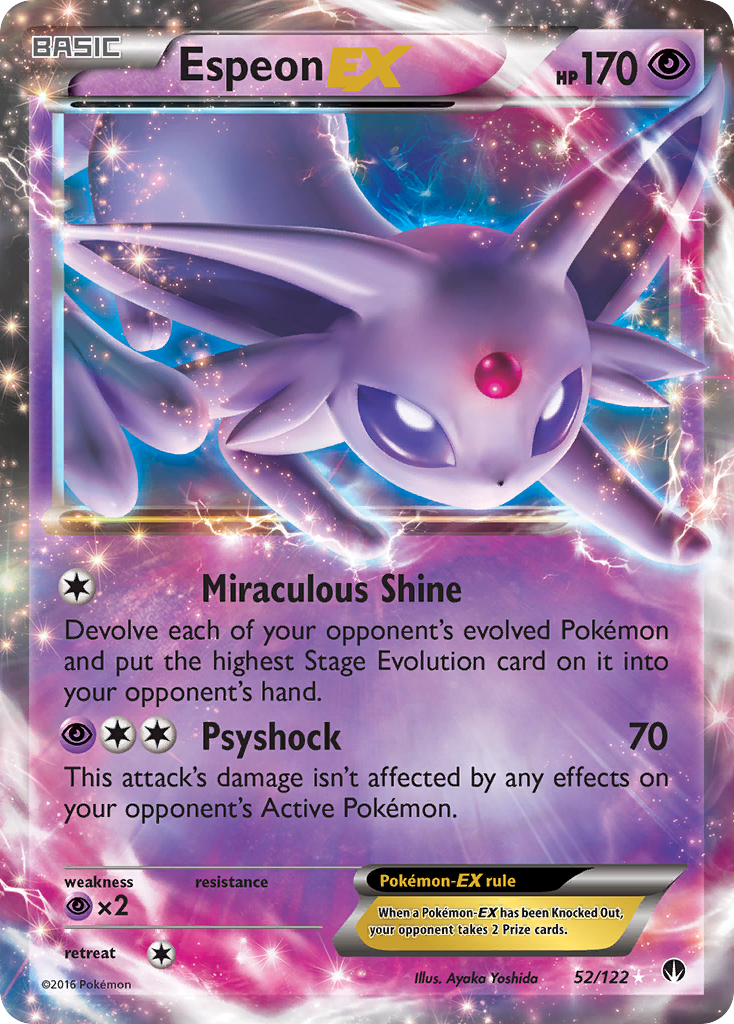Espeon EX (52/122) [XY: BREAKpoint] - Card Brawlers | Quebec | Canada | Yu-Gi-Oh!