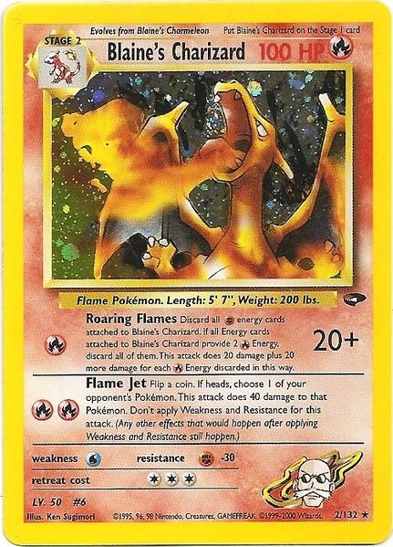 Blaine's Charizard (2/132) [Gym Challenge Unlimited] - Card Brawlers | Quebec | Canada | Yu-Gi-Oh!
