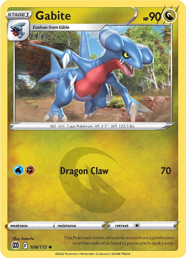 Gabite (108/172) [Sword & Shield: Brilliant Stars] - Card Brawlers | Quebec | Canada | Yu-Gi-Oh!