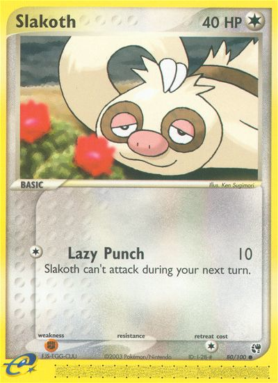 Slakoth (80/100) [EX: Sandstorm] - Card Brawlers | Quebec | Canada | Yu-Gi-Oh!