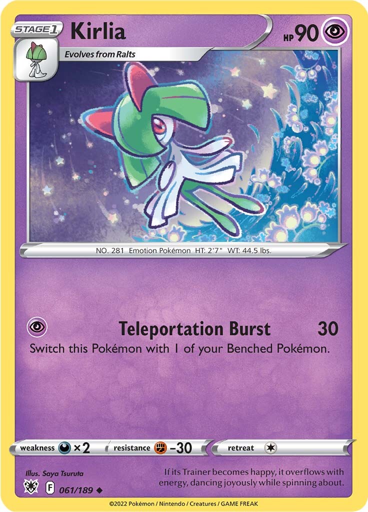 Kirlia (061/189) [Sword & Shield: Astral Radiance] - Card Brawlers | Quebec | Canada | Yu-Gi-Oh!
