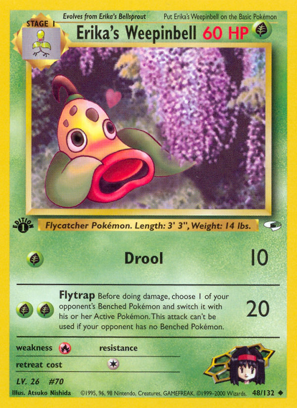 Erika's Weepinbell (48/132) [Gym Heroes 1st Edition] - Card Brawlers | Quebec | Canada | Yu-Gi-Oh!