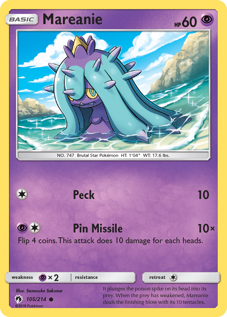 Mareanie (105/214) [Sun & Moon: Lost Thunder] - Card Brawlers | Quebec | Canada | Yu-Gi-Oh!