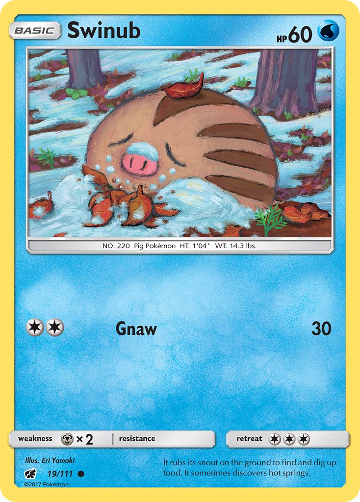 Swinub (19/111) [Sun & Moon: Crimson Invasion] - Card Brawlers | Quebec | Canada | Yu-Gi-Oh!