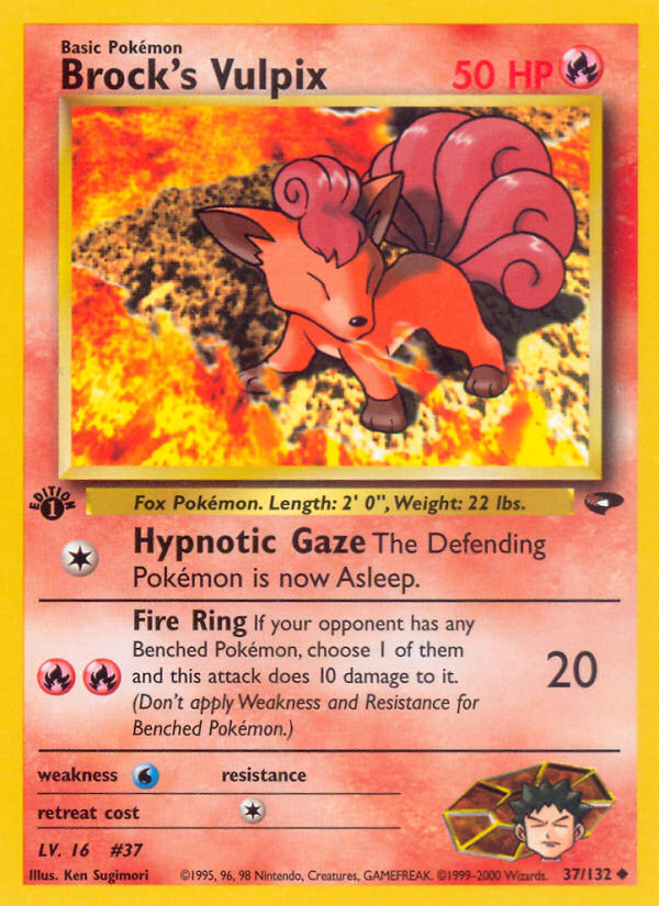 Brock's Vulpix (37/132) [Gym Challenge 1st Edition] - Card Brawlers | Quebec | Canada | Yu-Gi-Oh!