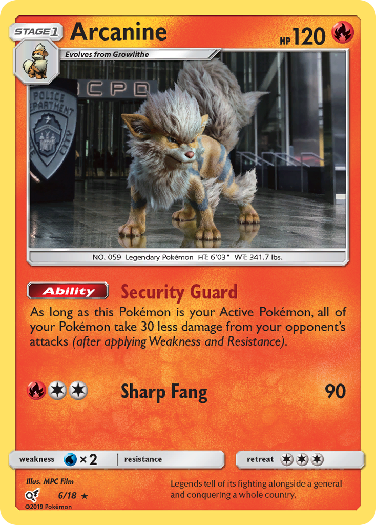 Arcanine (6/18) [Sun & Moon: Detective Pikachu] - Card Brawlers | Quebec | Canada | Yu-Gi-Oh!
