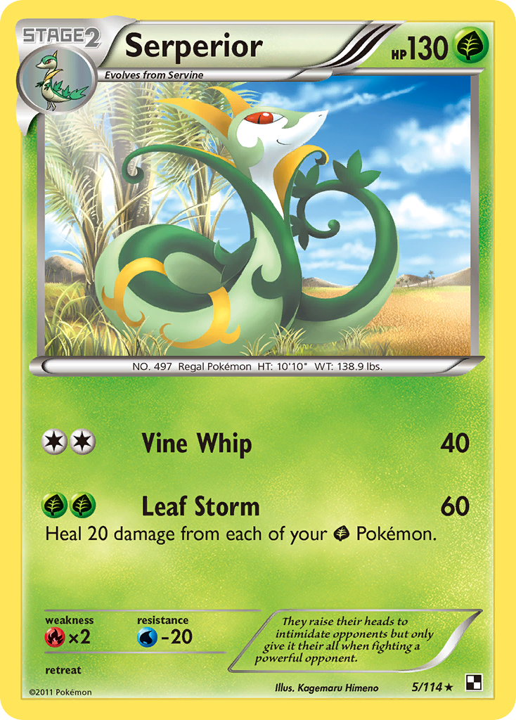 Serperior (5/114) [Black & White: Base Set] - Card Brawlers | Quebec | Canada | Yu-Gi-Oh!