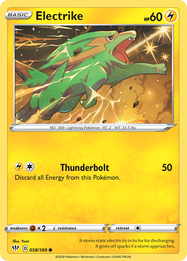 Electrike (058/189) [Sword & Shield: Darkness Ablaze] - Card Brawlers | Quebec | Canada | Yu-Gi-Oh!