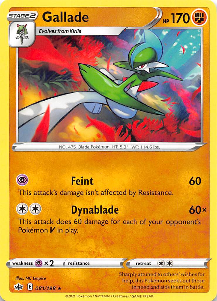 Gallade (081/198) [Sword & Shield: Chilling Reign] - Card Brawlers | Quebec | Canada | Yu-Gi-Oh!
