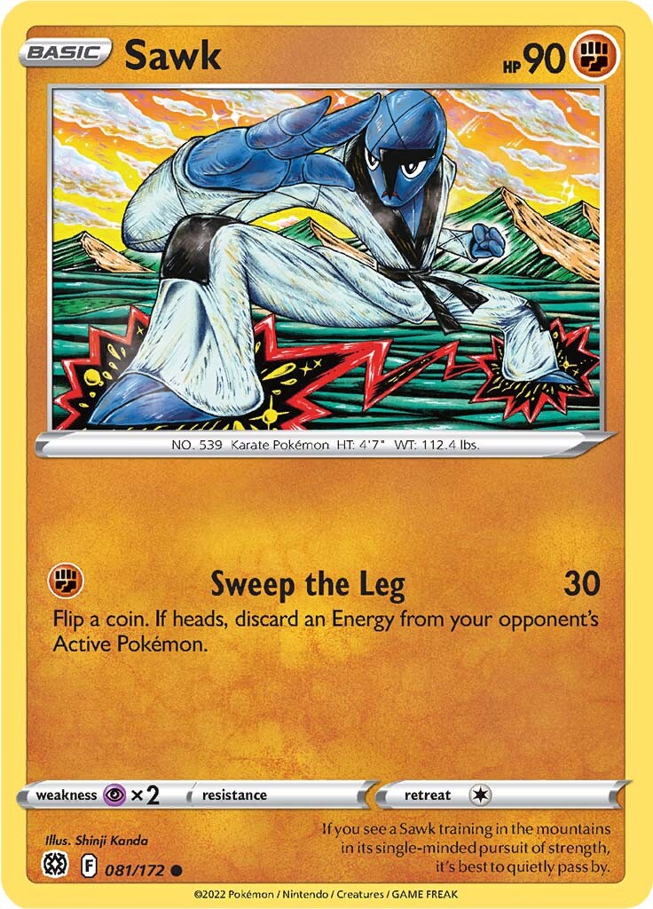 Sawk (081/172) [Sword & Shield: Brilliant Stars] - Card Brawlers | Quebec | Canada | Yu-Gi-Oh!