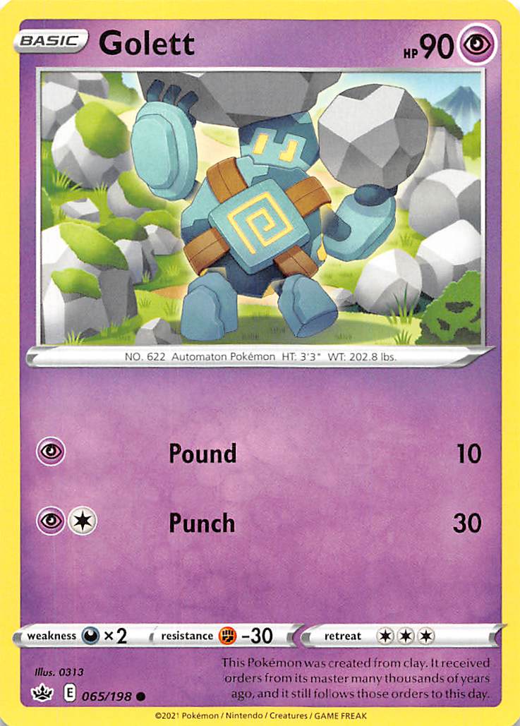 Golett (065/198) [Sword & Shield: Chilling Reign] - Card Brawlers | Quebec | Canada | Yu-Gi-Oh!