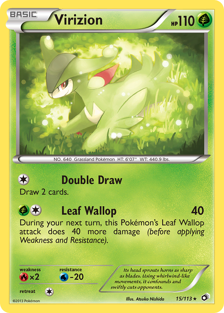 Virizion (15/113) [Black & White: Legendary Treasures] - Card Brawlers | Quebec | Canada | Yu-Gi-Oh!