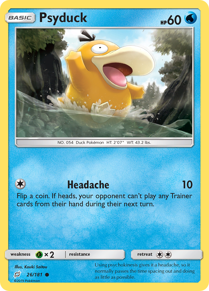 Psyduck (26/181) [Sun & Moon: Team Up] - Card Brawlers | Quebec | Canada | Yu-Gi-Oh!