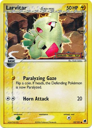 Larvitar (52/101) (Delta Species) (Stamped) [EX: Dragon Frontiers] - Card Brawlers | Quebec | Canada | Yu-Gi-Oh!