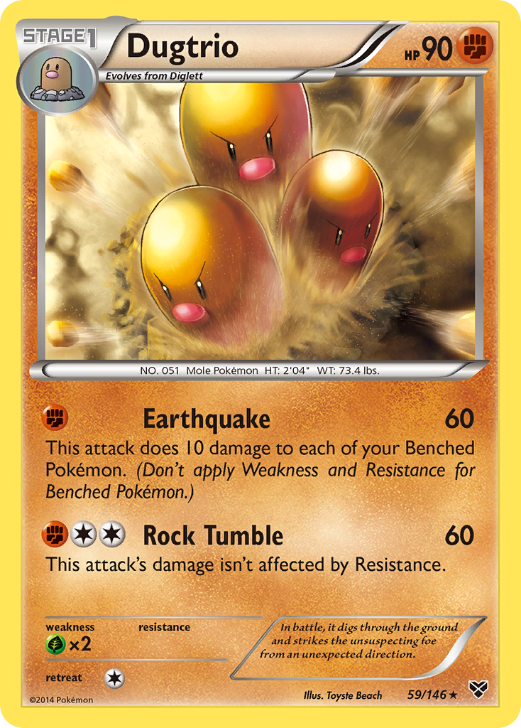 Dugtrio (59/146) [XY: Base Set] - Card Brawlers | Quebec | Canada | Yu-Gi-Oh!