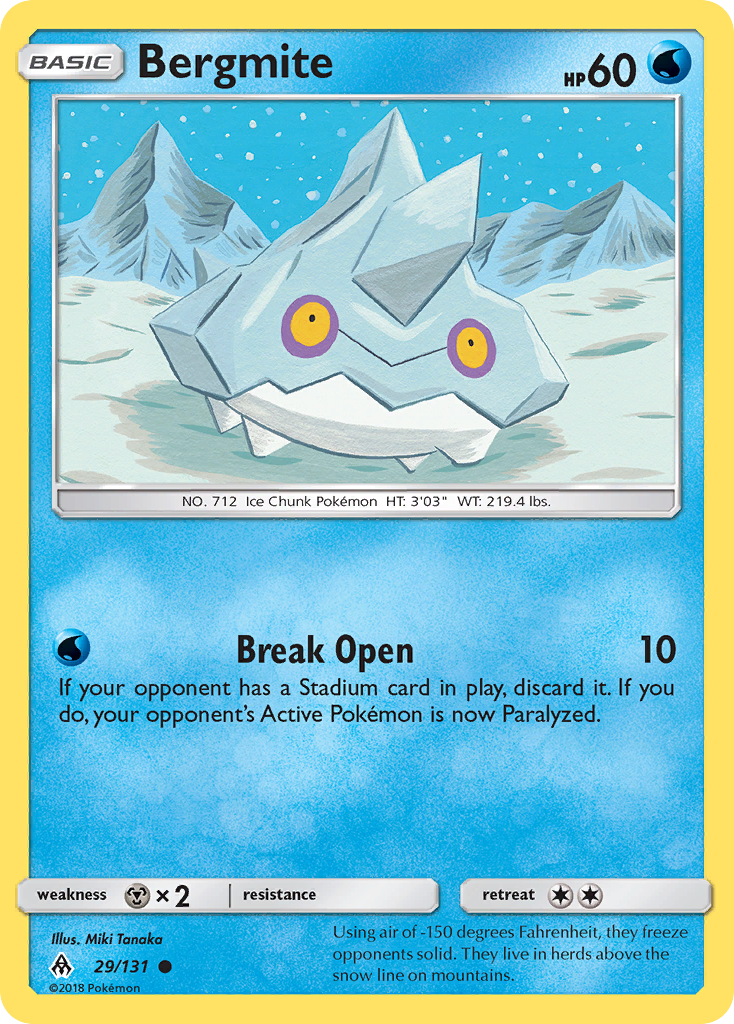 Bergmite (29/131) [Sun & Moon: Forbidden Light] - Card Brawlers | Quebec | Canada | Yu-Gi-Oh!
