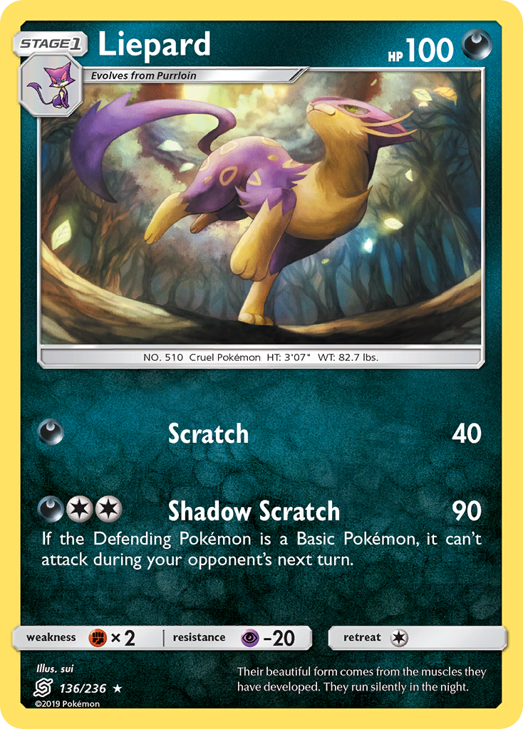 Liepard (136/236) [Sun & Moon: Unified Minds] - Card Brawlers | Quebec | Canada | Yu-Gi-Oh!
