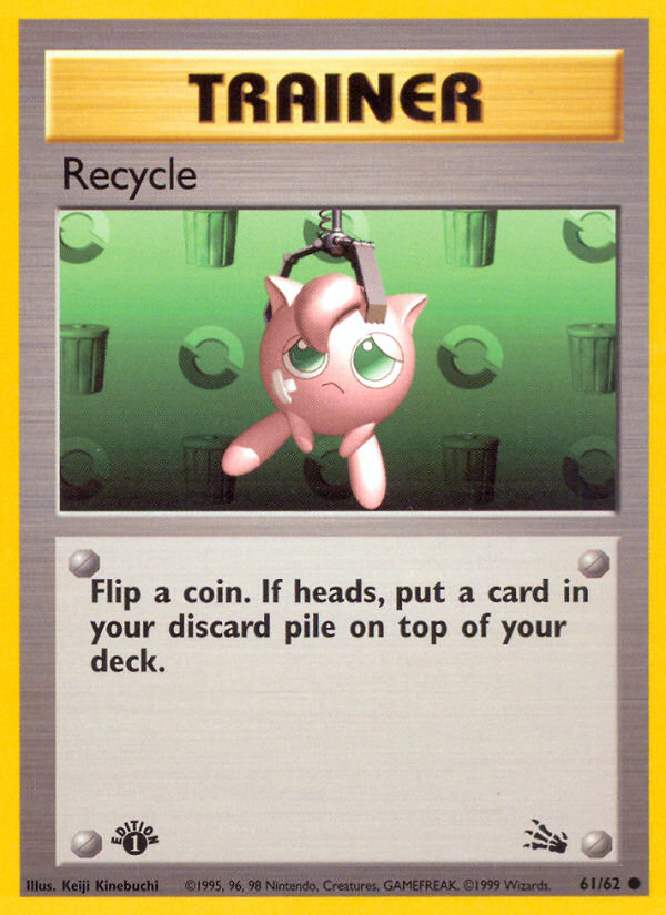 Recycle (61/62) [Fossil 1st Edition] - Card Brawlers | Quebec | Canada | Yu-Gi-Oh!