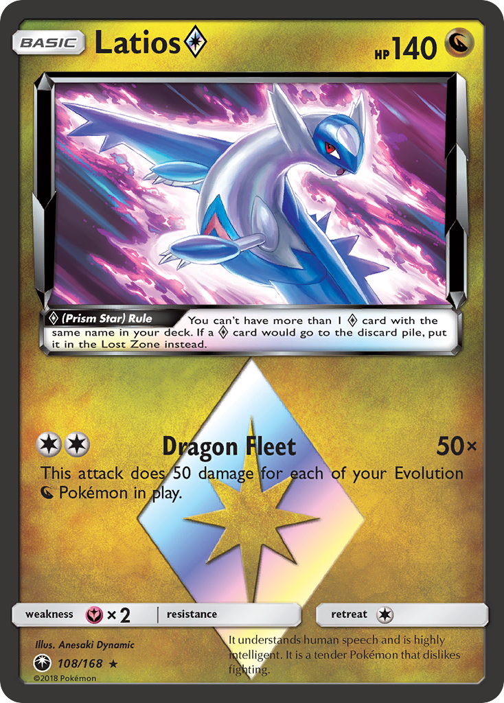 Latios (108/168) (Prism Star) [Sun & Moon: Celestial Storm] - Card Brawlers | Quebec | Canada | Yu-Gi-Oh!