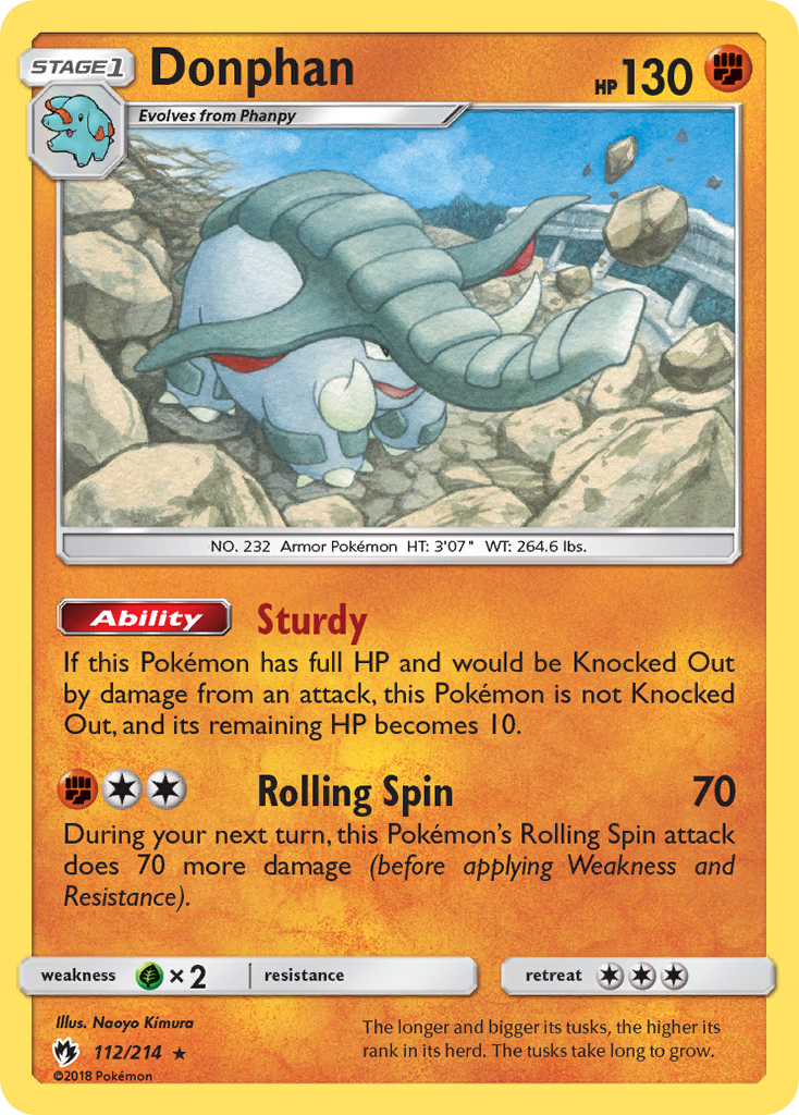 Donphan (112/214) [Sun & Moon: Lost Thunder] - Card Brawlers | Quebec | Canada | Yu-Gi-Oh!
