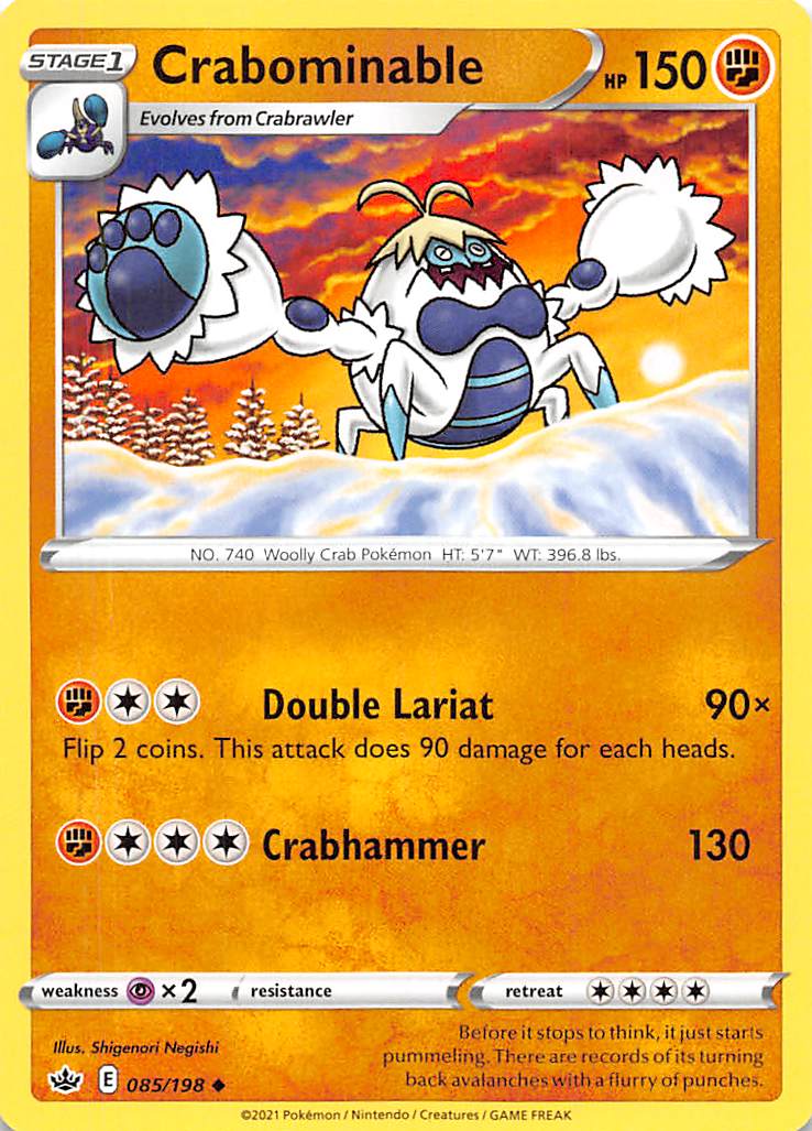 Crabominable (085/198) [Sword & Shield: Chilling Reign] - Card Brawlers | Quebec | Canada | Yu-Gi-Oh!