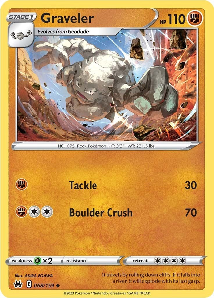 Graveler (068/159) [Sword & Shield: Crown Zenith] - Card Brawlers | Quebec | Canada | Yu-Gi-Oh!