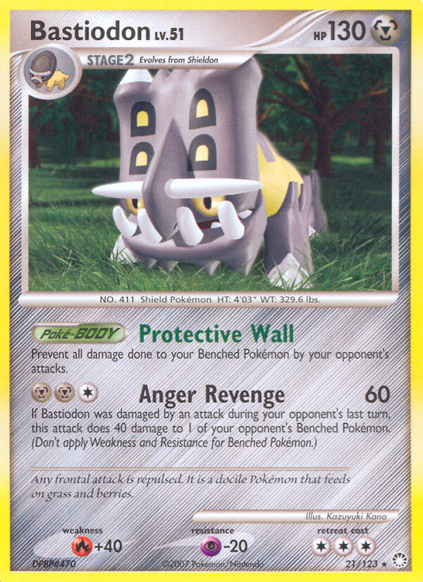 Bastiodon (21/123) [Diamond & Pearl: Mysterious Treasures] - Card Brawlers | Quebec | Canada | Yu-Gi-Oh!