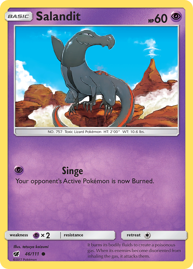 Salandit (46/111) [Sun & Moon: Crimson Invasion] - Card Brawlers | Quebec | Canada | Yu-Gi-Oh!