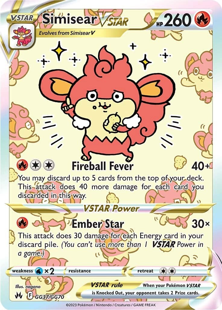 Simisear VSTAR (GG37/GG70) [Sword & Shield: Crown Zenith] - Card Brawlers | Quebec | Canada | Yu-Gi-Oh!