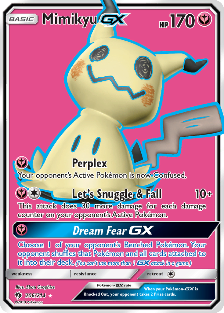 Mimikyu GX (206/214) [Sun & Moon: Lost Thunder] - Card Brawlers | Quebec | Canada | Yu-Gi-Oh!