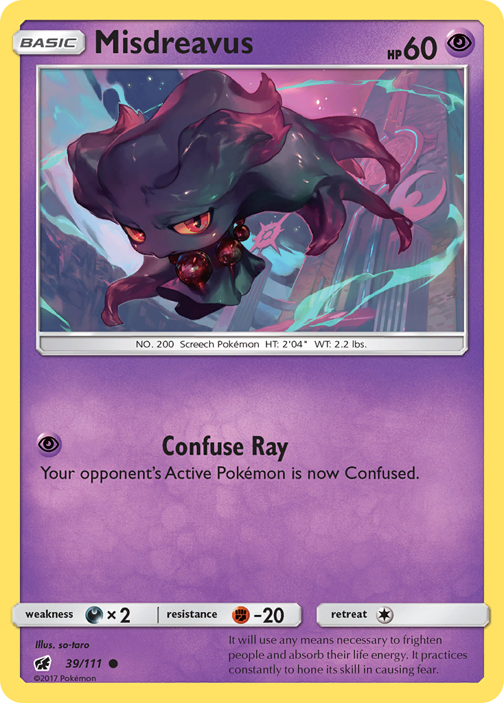 Misdreavus (39/111) [Sun & Moon: Crimson Invasion] - Card Brawlers | Quebec | Canada | Yu-Gi-Oh!